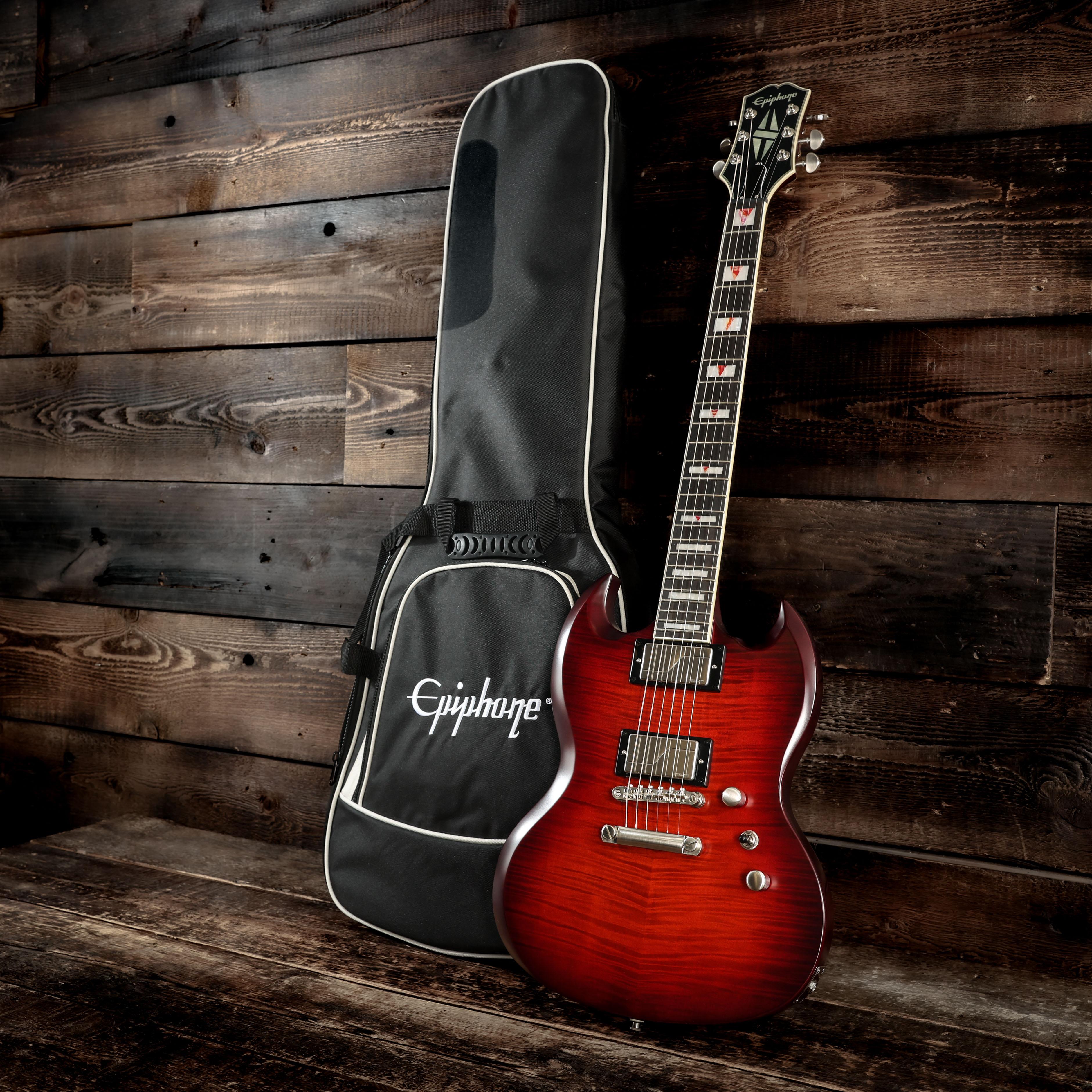 Epiphone SG Prophecy Electric Guitar in Aged Bengal Tiger Burst
